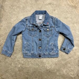 Carter's Light Blue Jacket with Red Heart Accent